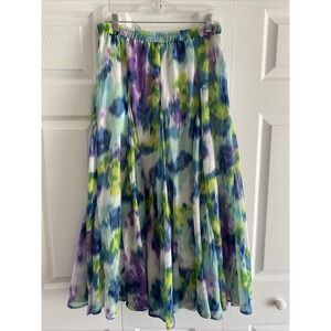 Chadwicks of Boston Women's Medium A Line Midi Skirt Western Boho Indie Festival